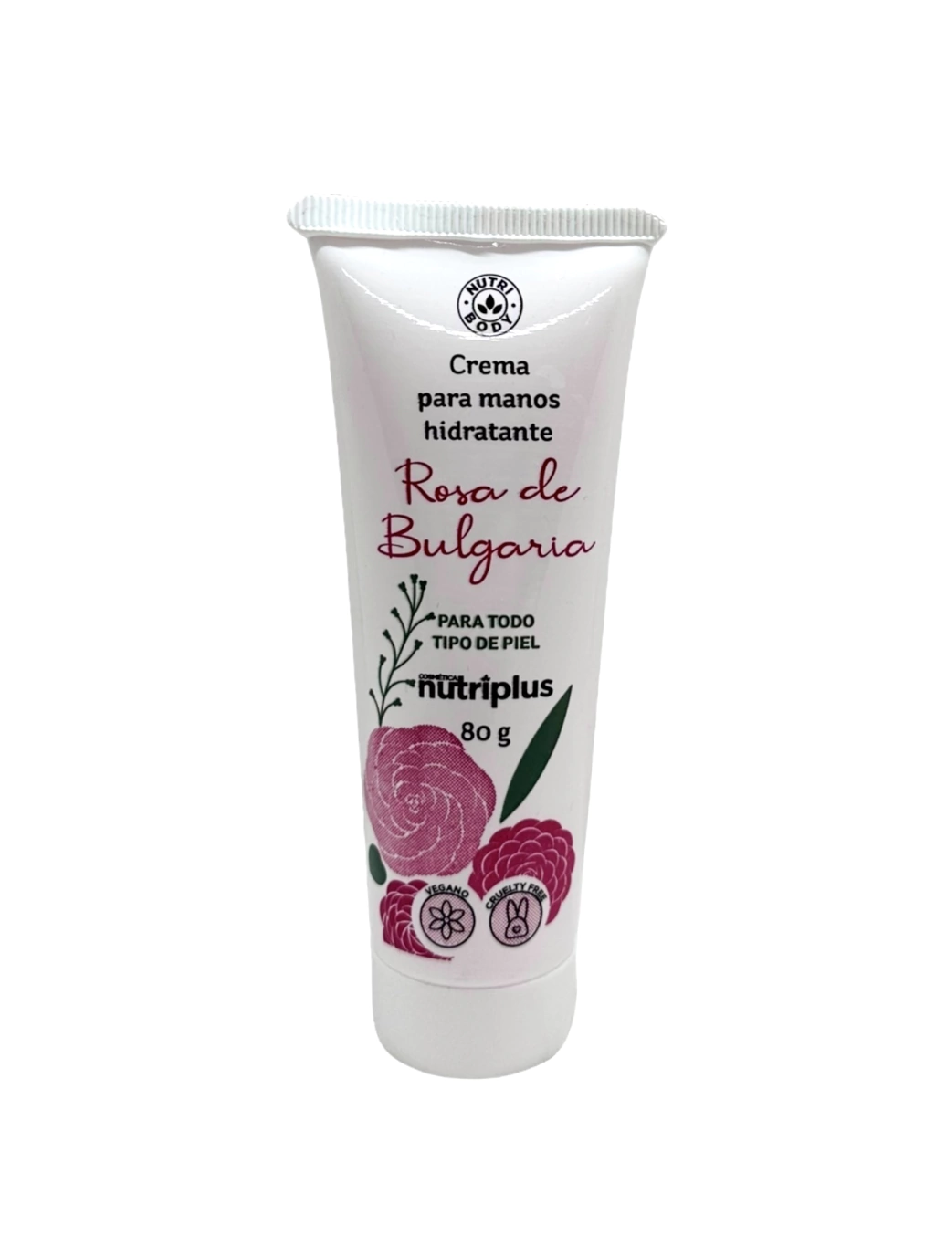 Crema para manos Rosa de Bulgaria Nutriplus 80g